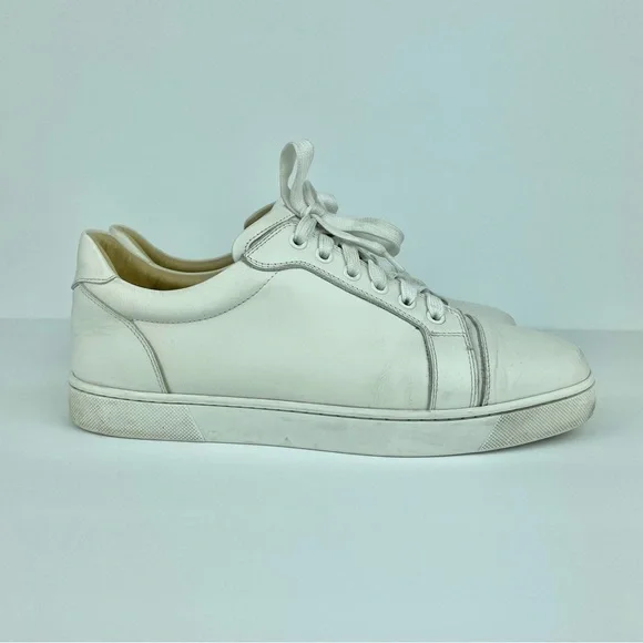 Christian Louboutin Vieira Flat Calf Bianco Women's 40 US 9.5-10 Leather White - Picture 5 of 16